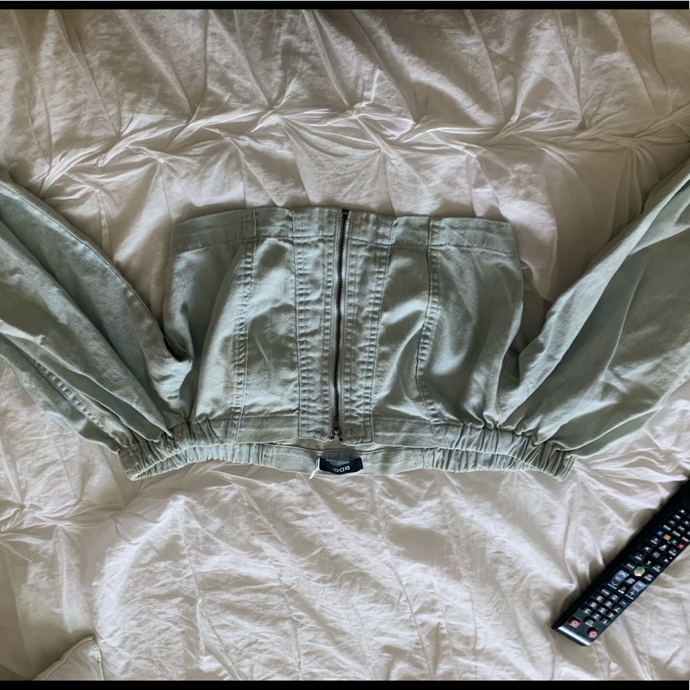 Cropped jean top
